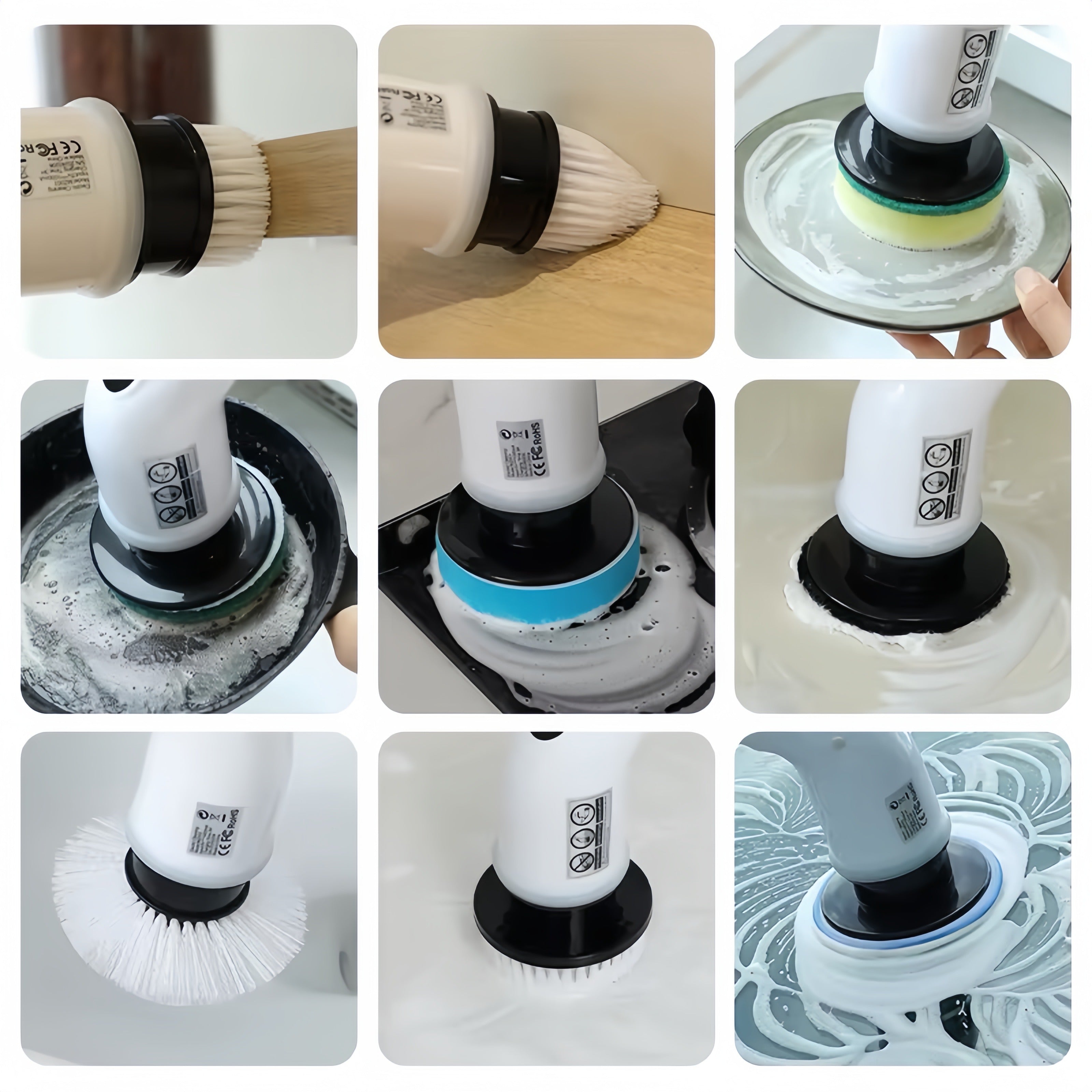 Escova de limpeza elétrica