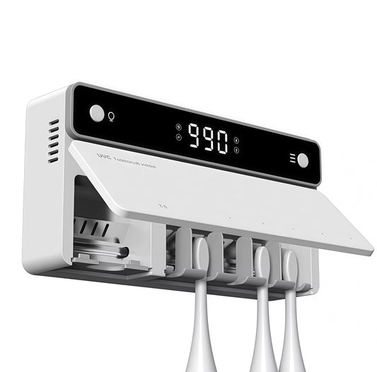 Esterilizador UV para escovas de dentes e barbeador